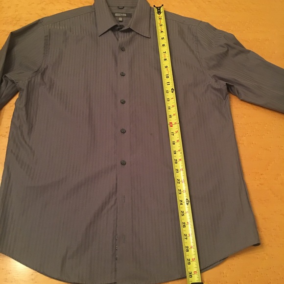 KENNETH COLE REACTION Long Sleeve Dress Shirt. L 16 1/2 34-35 - Picture 12 of 14